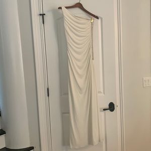 Laundry by Shelli Segal white one should dress with beading